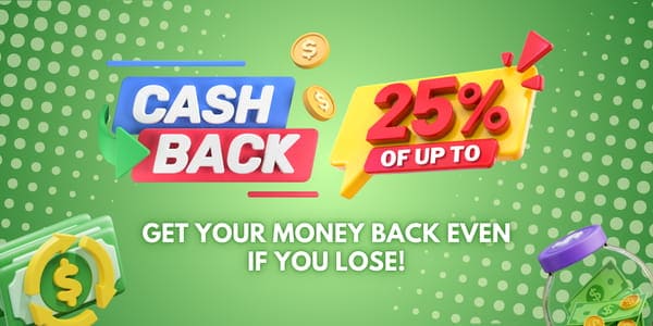 Reload promotion banner for online casino rooms